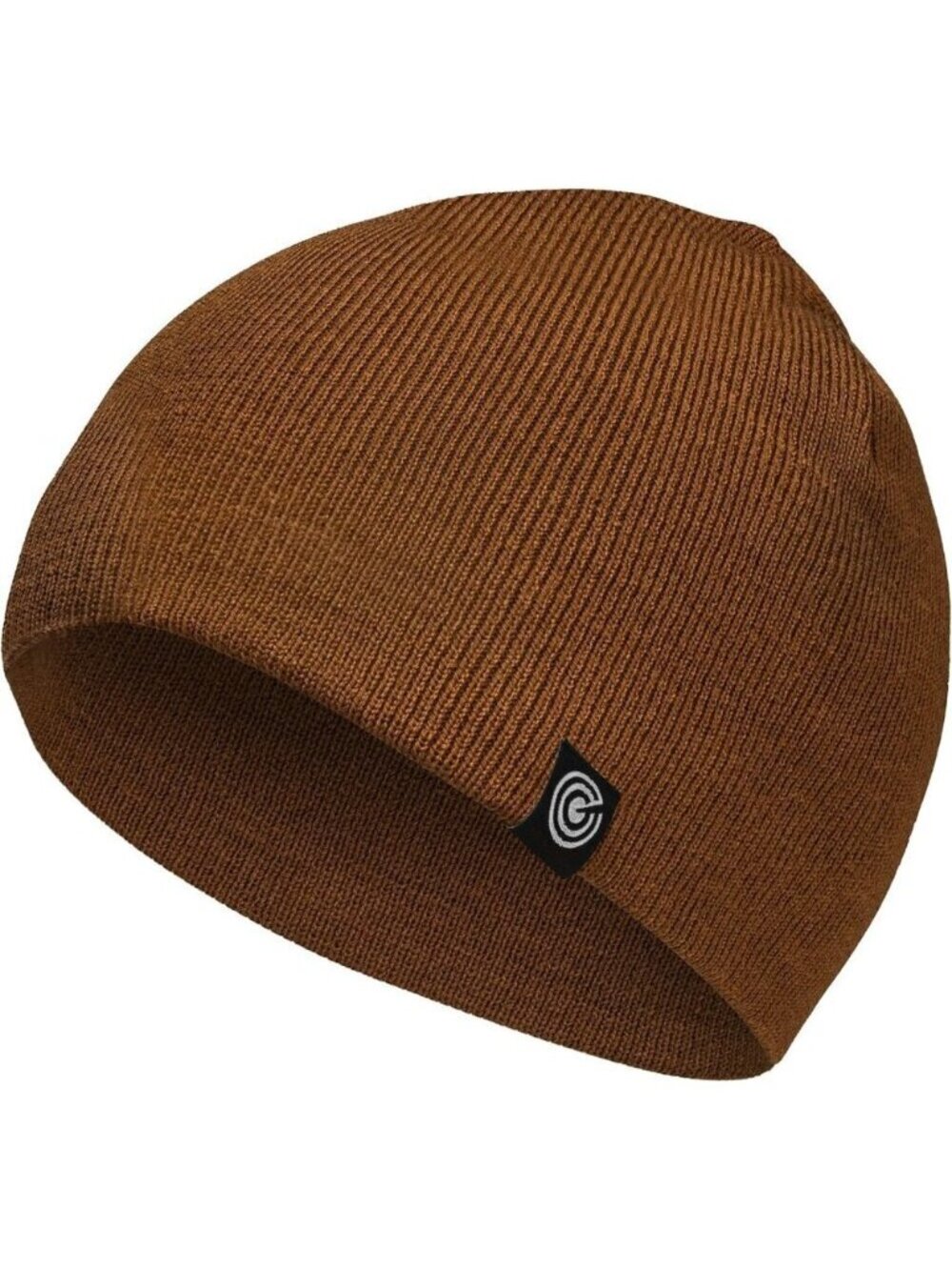 Unisex Brown 100% Acrylic Ribbed Soft Knit Warm and Durable Winter Beanie Cap